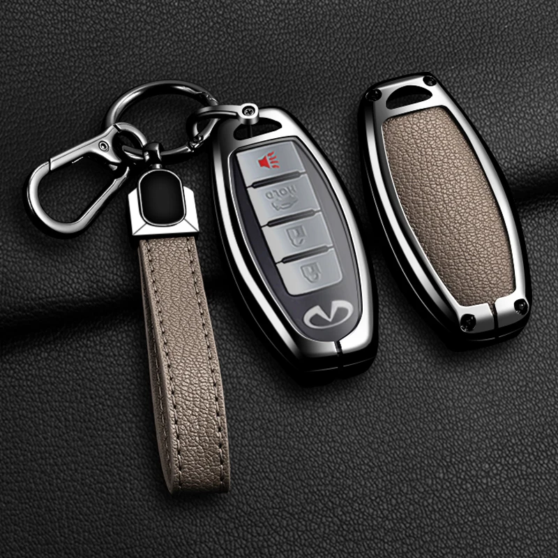 Car Key Fob Case Cover For Infiniti G25 G35 G37 Q40 Q50 Q60 Q70 Q80 QX50 QX56 QX60 QX70 QX80 EX35 FX35 FX45 M35 M37 M45 M56 JX35 view 6