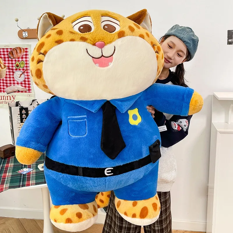Muñeco oficial de leopardo de Disney de 35/45cm, juguete de peluche, muñeco de zorro Nick Crazy Zootopia 2, muñeco oficial de leopardo, regalo de Navidad para niños