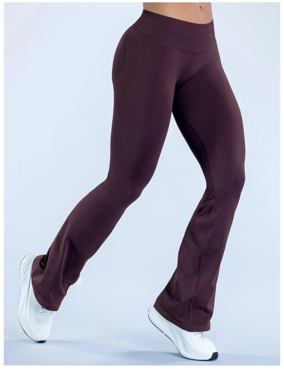 Denyf Impact Flares Scrunch Booty Damen Gym Leggings Nahtlose Fitness Workout Yoga Hosen Squat-Proof Modische Schlaghosen – Detail 12