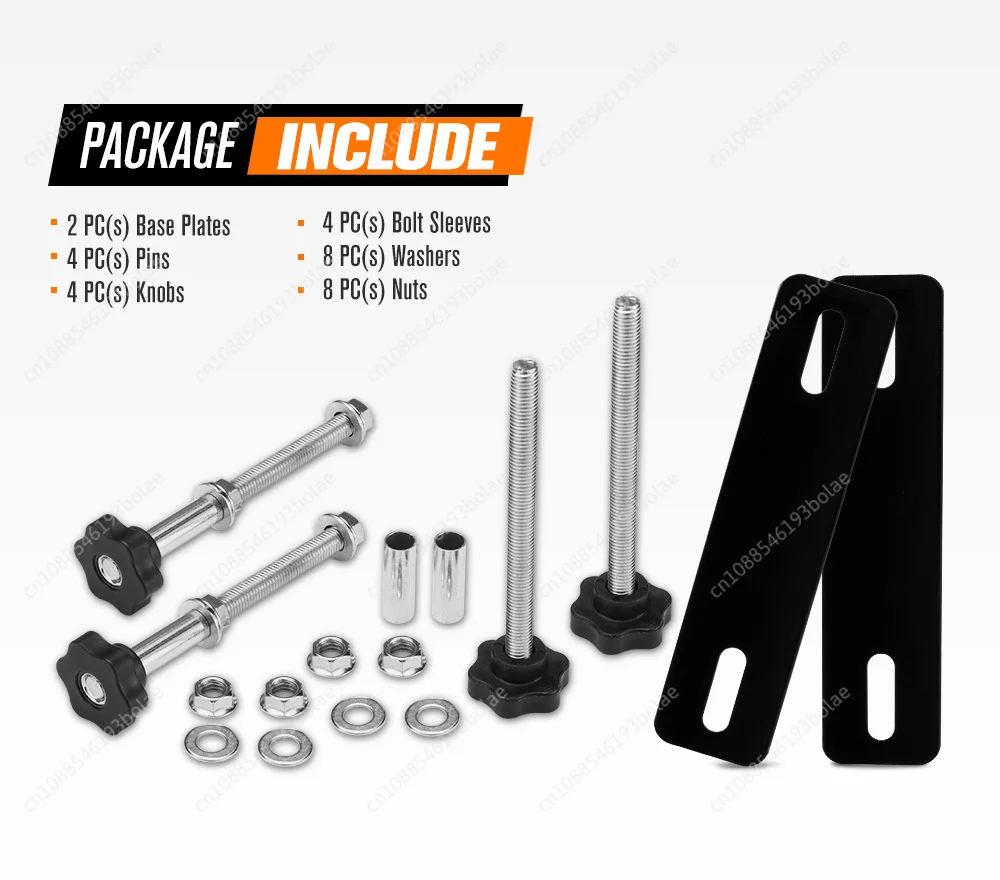 Indust Universal Roof Truck 4 Mount Holder Traction Board Recovery Tracks Mounting Pins Kit