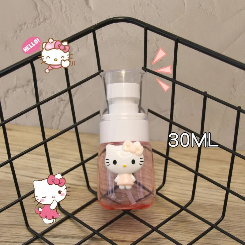 Three Models Sanrioed Dispensed Bottle HelloKittys Printed Cute Cartoon Makeup Moisturizing Perfume Travel Portable Spray Bottle