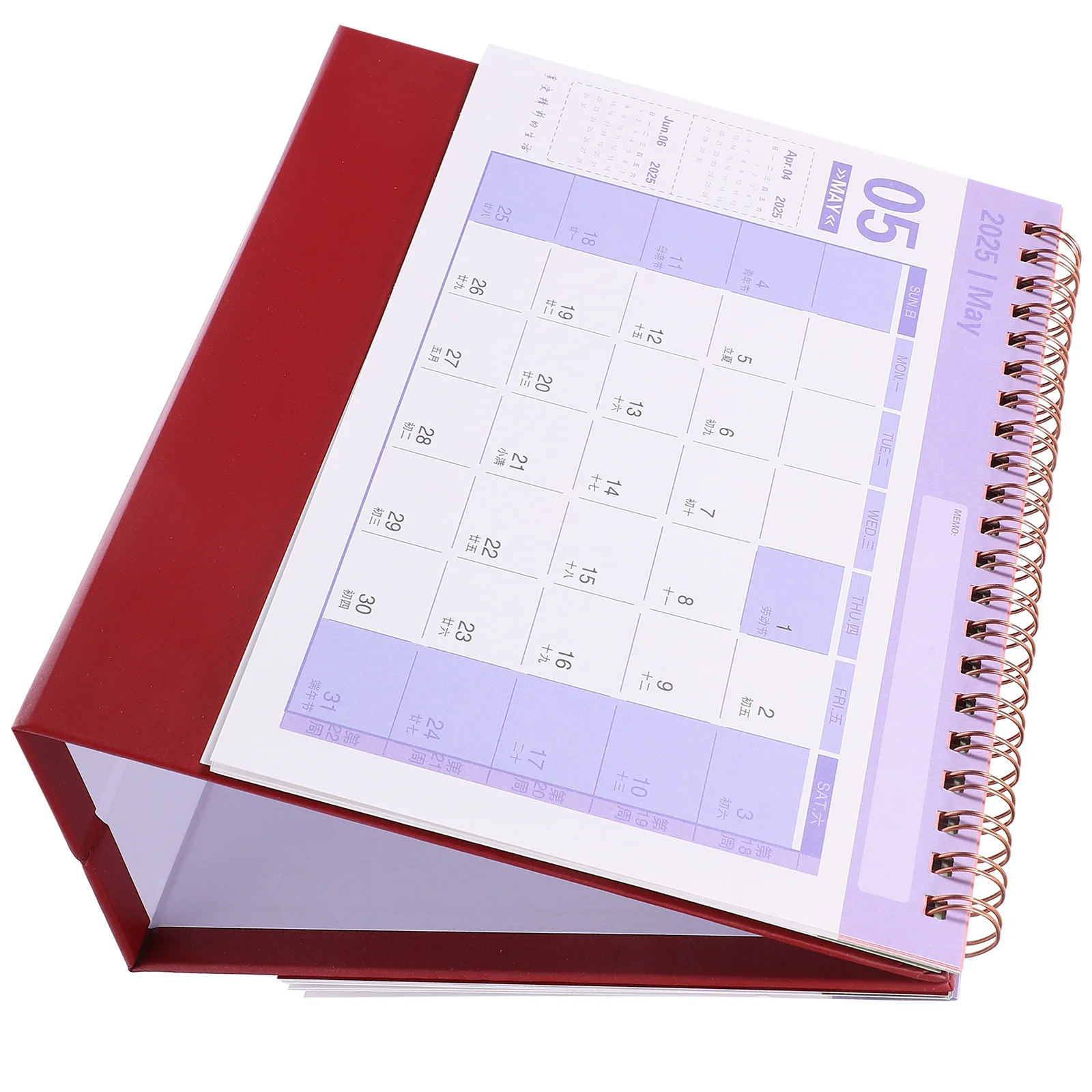 2025 Desk Calendar Table Top Small Stand up Calendars Holiday Daily Schedule Desktop Flip Mini Tabletop