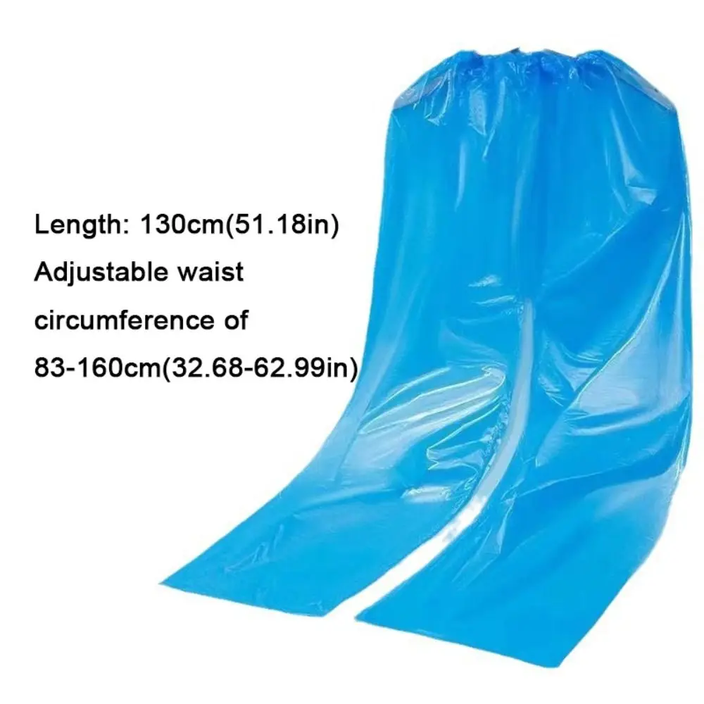 Portable Transparent Disposable Raincoat Thickened Waterproof Foot Wrap Rainpants Oil Resistant Foot Sealing Rain Pants