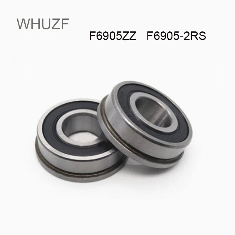 

F6905ZZ F6905-2RS Flange Bearing 25x42x9 mm ABEC-5 5PCS Double Shielded Deep Groove Flanged F6905 Z ZZ Ball Bearings F6905-2RS