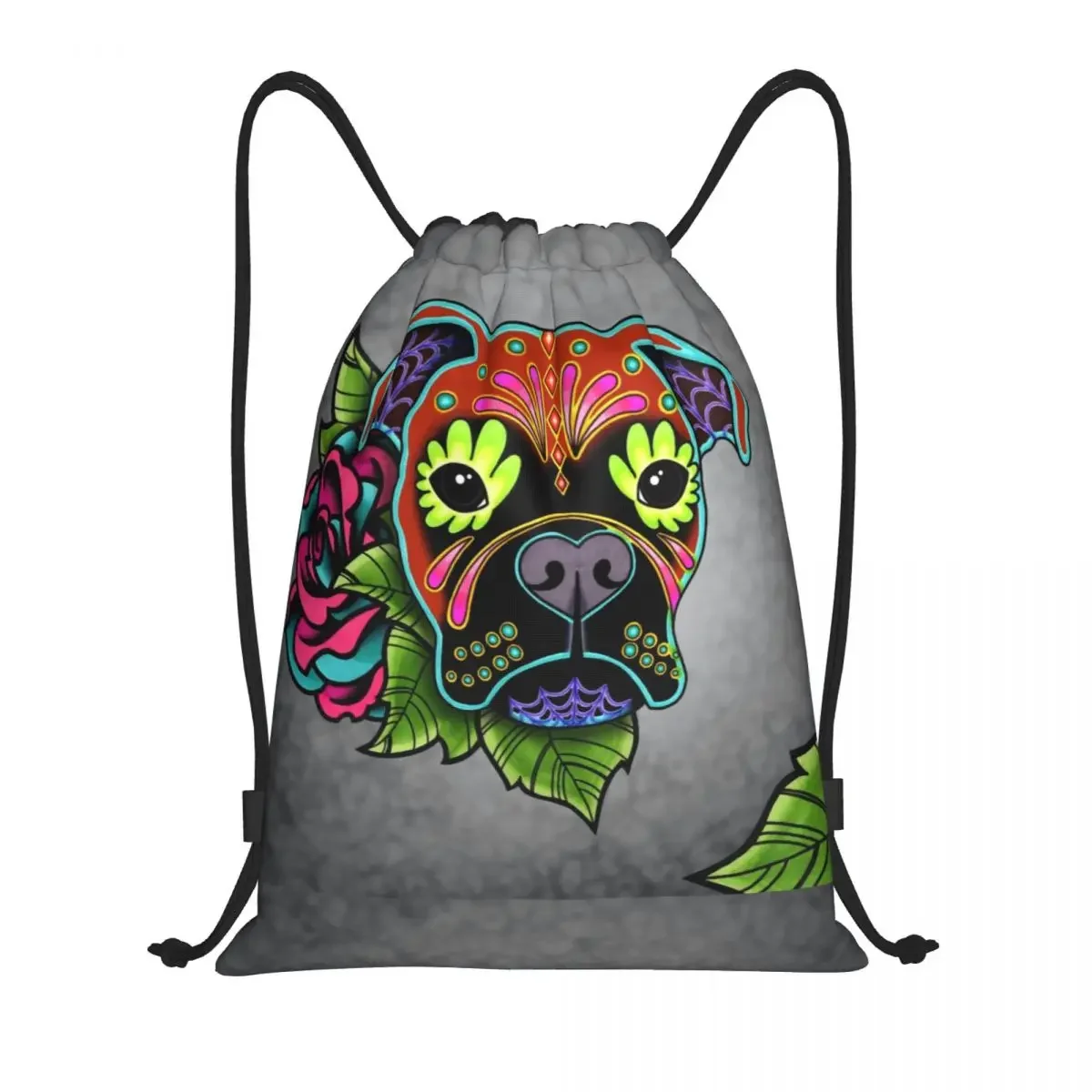 

Мужской легкий рюкзак на шнурке с принтом «День мертвых»