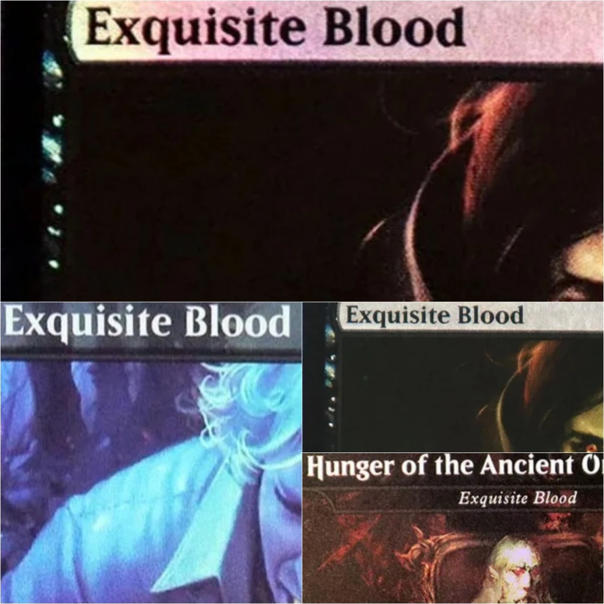 

"Exquisite Blood" Top Quality TCG Magical Proxy Black Proxy Playing Cards Gathering Board Game Trading Cards