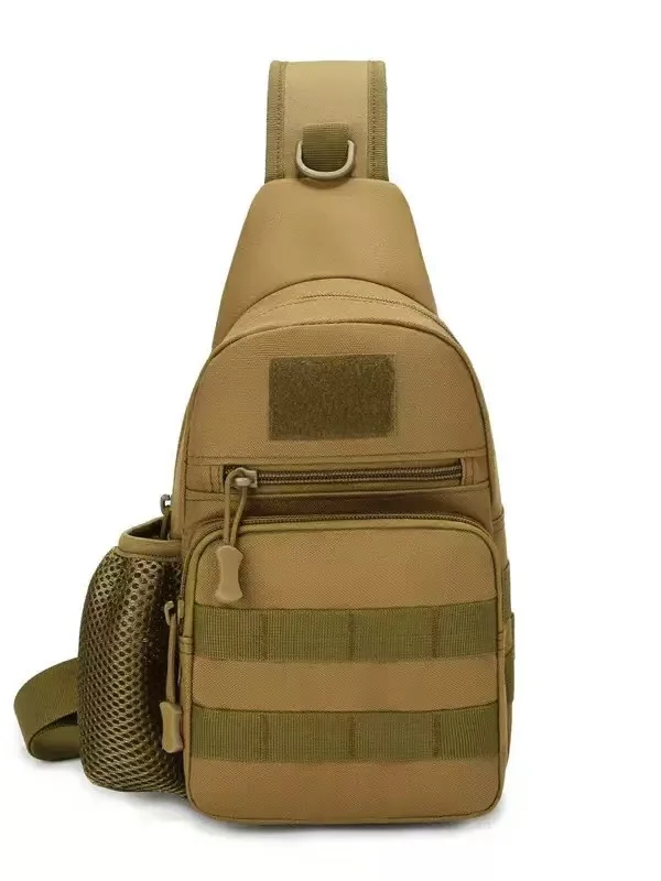 

Men's Military Tactical Chest Bag Sling Crossbody Shoulder Bag with Molle Mini Single Strap Backpack for Outdoor Sports Travel