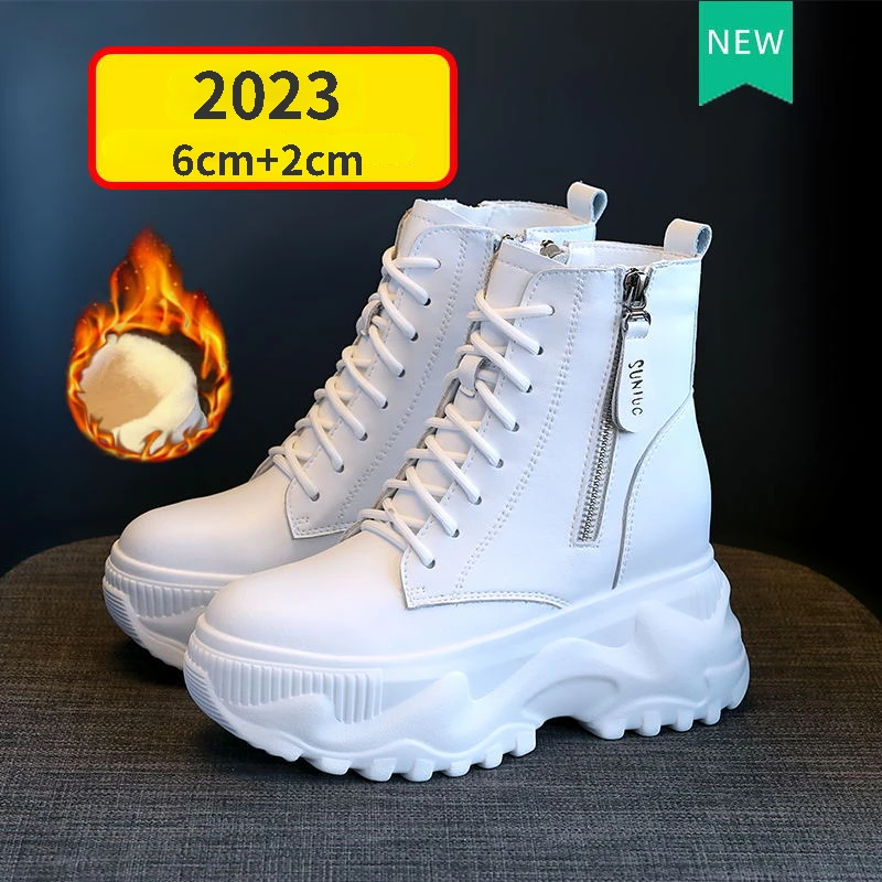 Black Sneakers Short High Top BootsThick Soled Ladies Shoes on Offer  White Sneakers Women Designer Shoes Platform Tennis Shoe