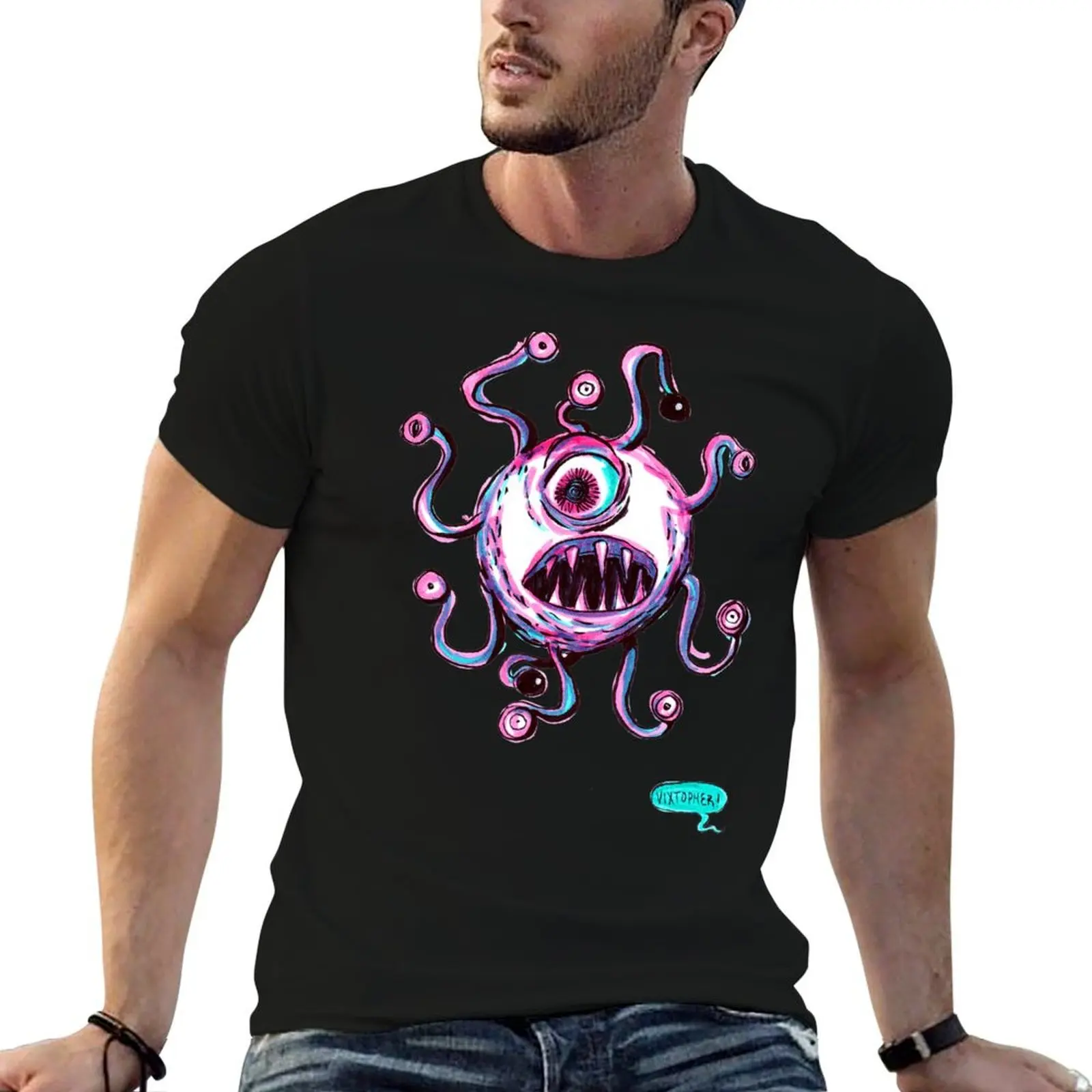 

Eye of the Beholder by VIXTOPHER T-Shirt t shirt man casual t shirt men 100% cotton luxury brand T-Shirt