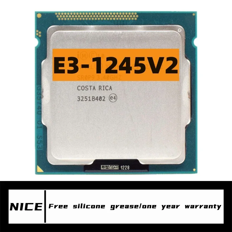 

Xeon E3-1245 V2 E3 1245V2 3.4 GHz Quad-Core Eight-Thread CPU Processor 8M 77W LGA 1155