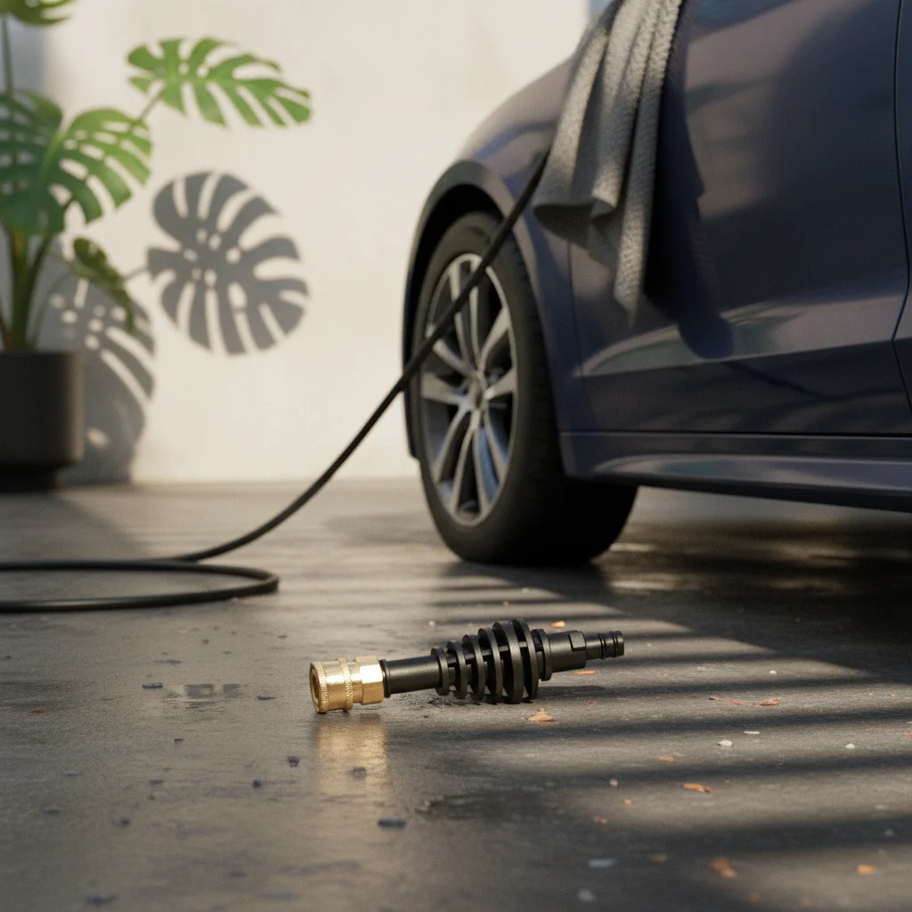 Brass Connector Adapter Sturdy Quick Connect Adapter Pressure Washer Short Extend Reach Car Washer Extension Rod