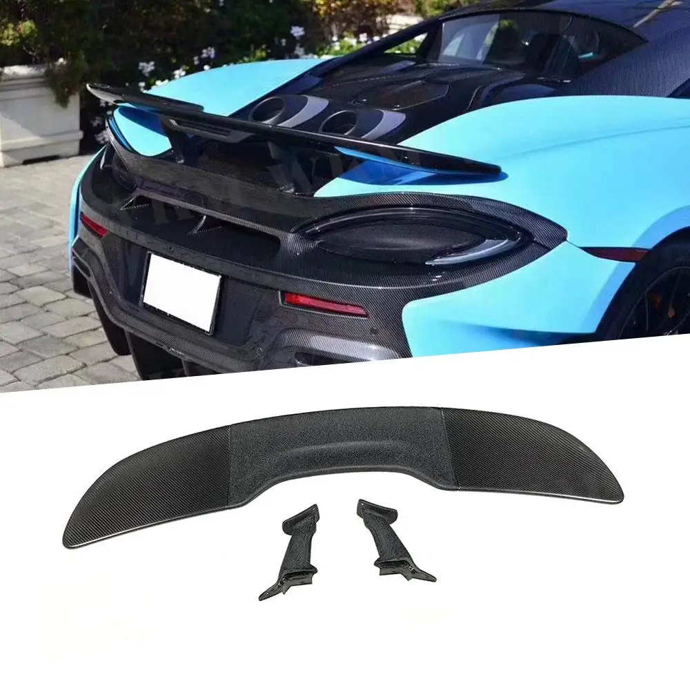 Dry Carbon Fiber Rear Spoiler Racing Tail Wings For McLaren 540C 570S 570GT 600LT Style Rear Lip Spoiler