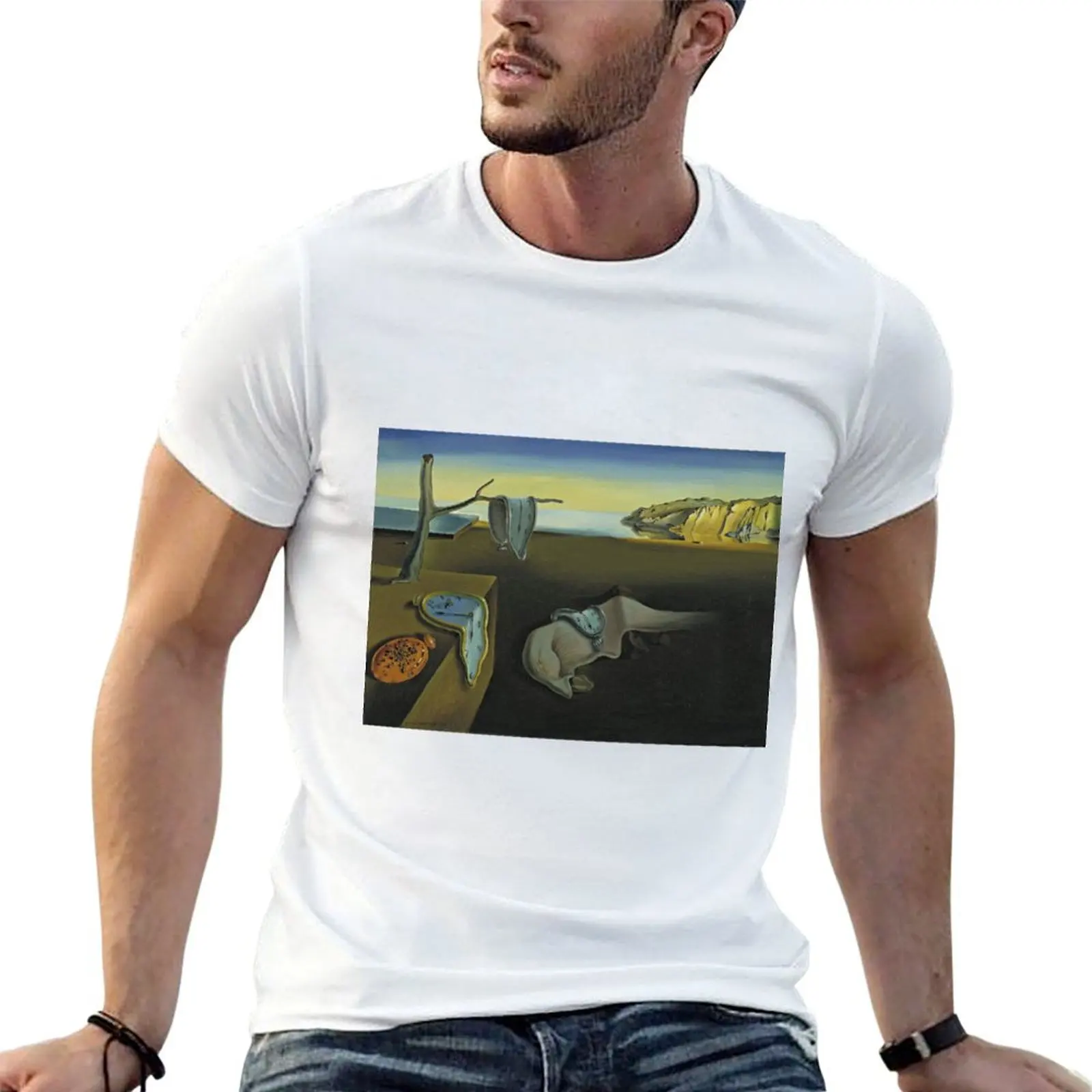 T-shirt The Persistence of Memory, coupe décontractée, haut décontracté à manches courtes