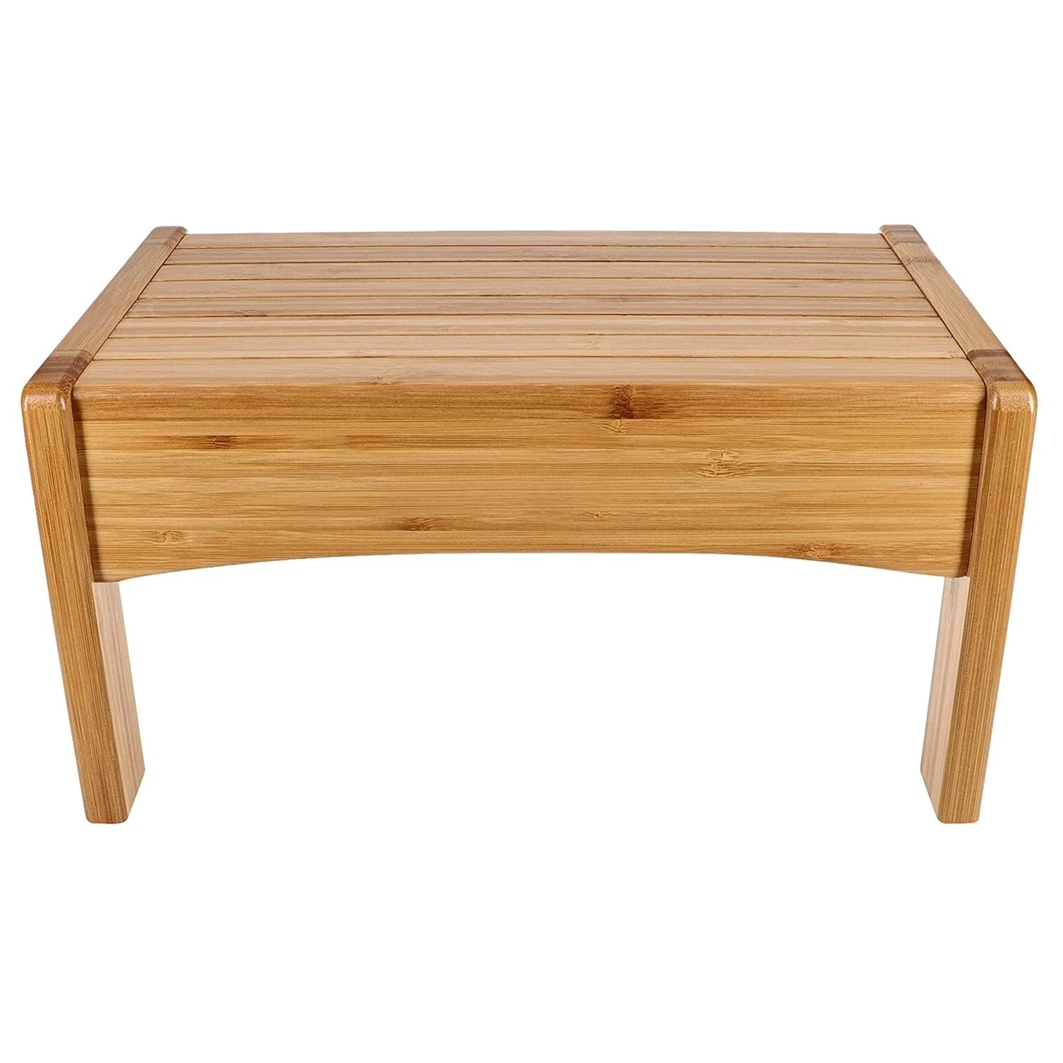 

Bamboo Bathroom Step Stool for Kids Using The Toilet and Sink - Kids Step Stool, Potty Training, Non-Slip, Bathroom step ladder