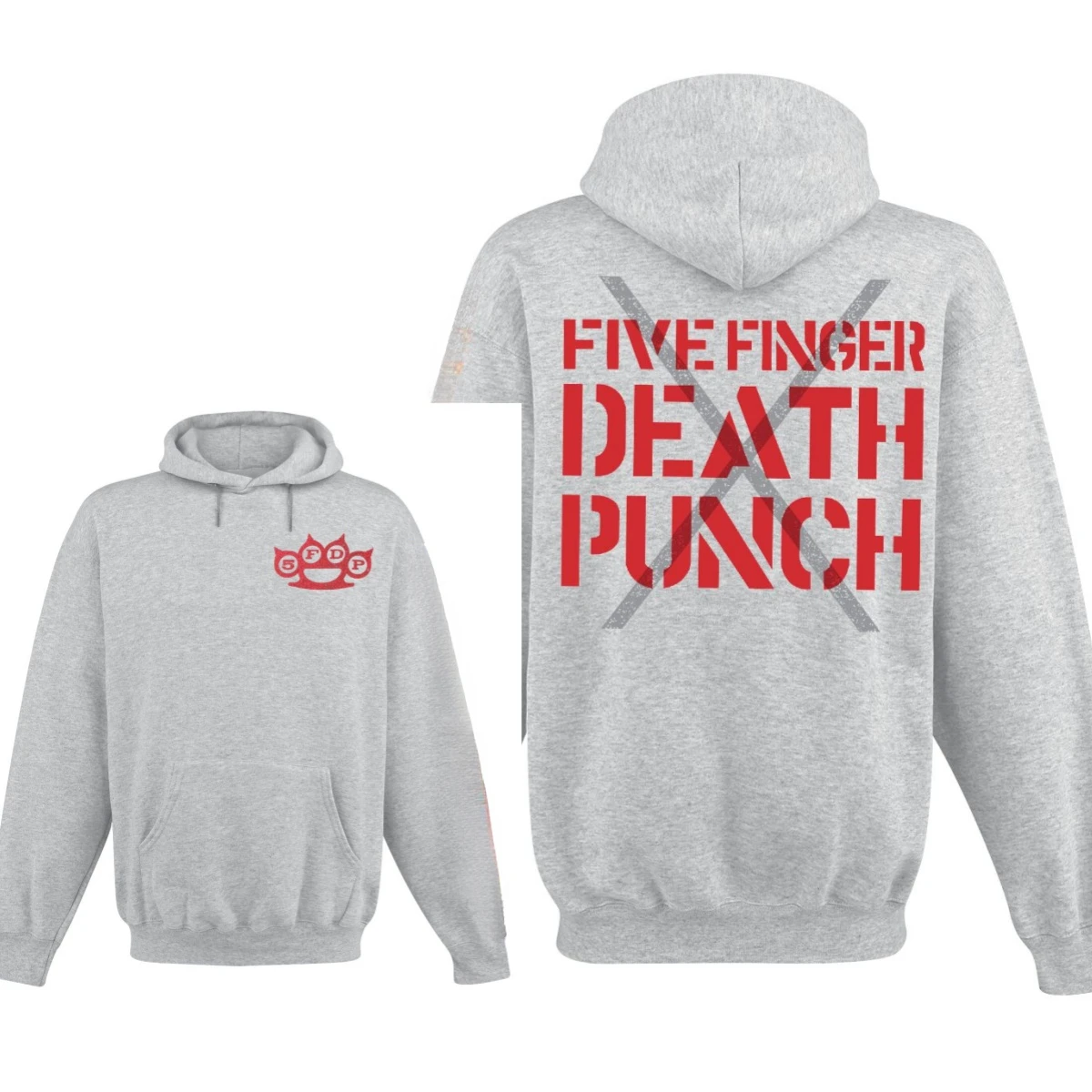 Fit Five Finger Death Punch Band Print Hoodie Retro Style Hoodie Men and Women Can Wear Autumn and Winter Hoodie