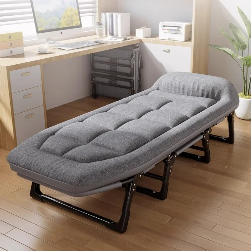 Household GoodsLunch Break Folding Bed Office Single Recliner Portable Hospital Escort March Dual-purpose Nap Bed