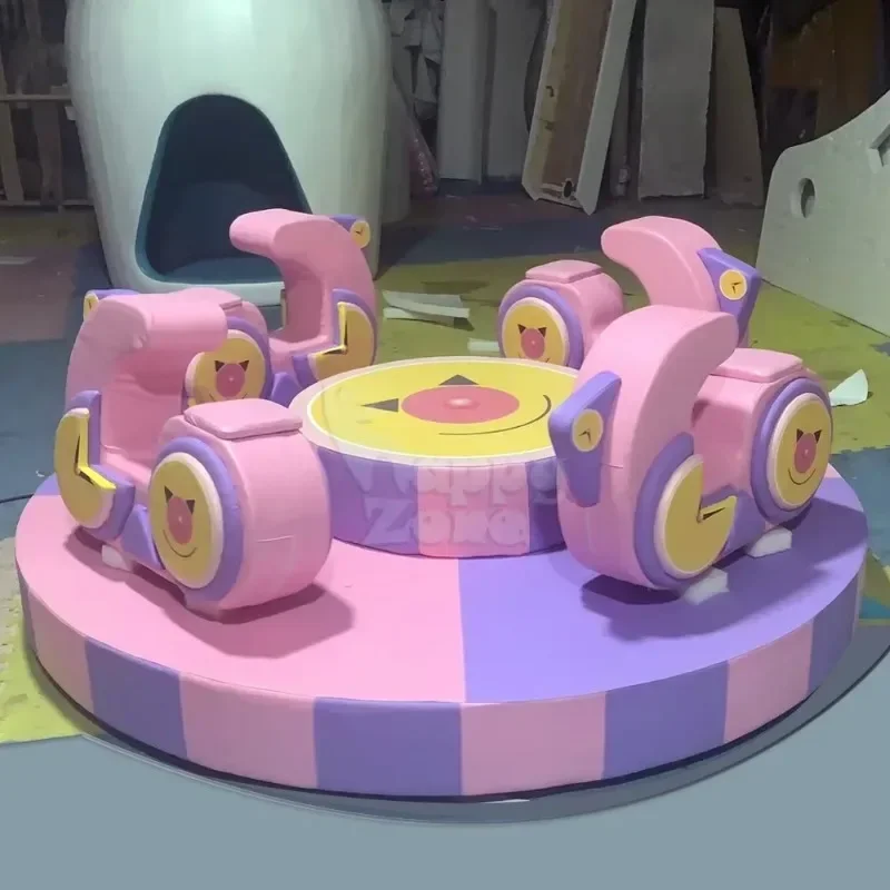 Factory Outlet Commercial Indoor Playground Equipmentkids Soft Play Area Soft Merry Go Round Electric Carousel For Kids, Toddler