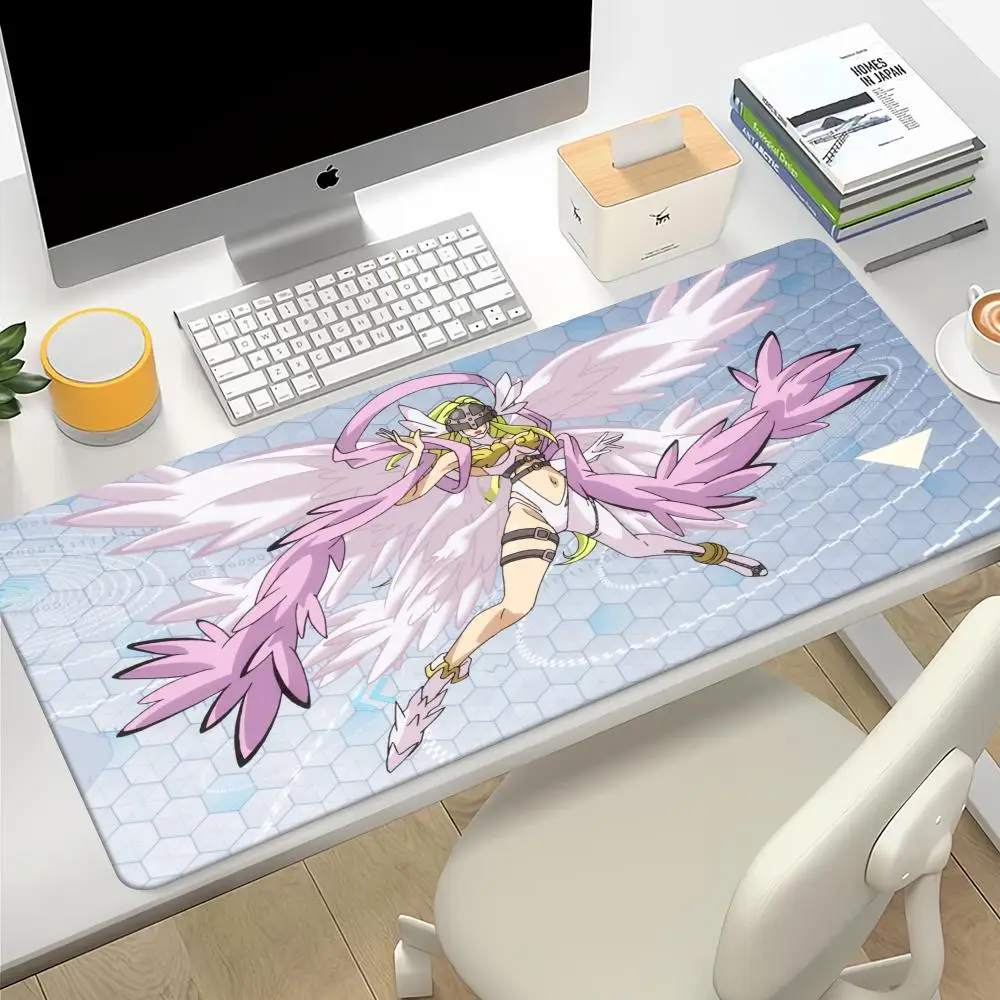 Kawaii Mouse Pad Anime Digimon Pc Gamer Desk Mat Gaming Accessories Keyboard коврик под миш Deskmat Computer Mats Rug Laptop Hot