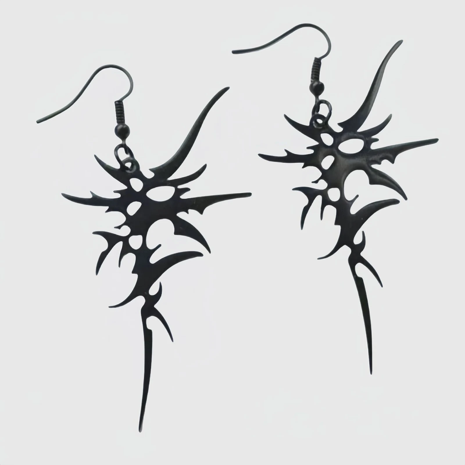 Gotische Stachel-Ohrhänger, Unregelmäßige Hängeohrringe, Punk-Grunge-Schmuck für Frauen, Hip-Hop-Party-Accessoires – Detail 3