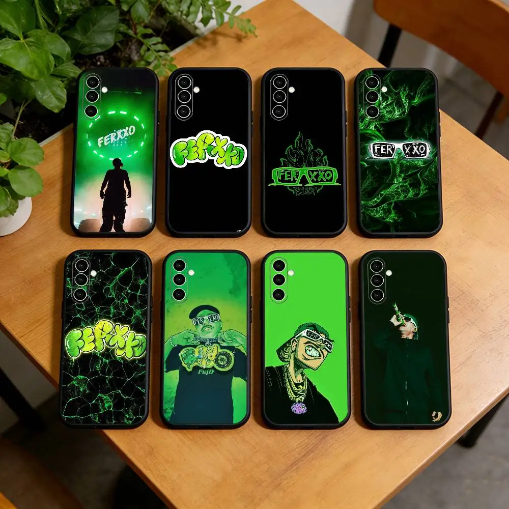 singer Feid Ferxxo SlXDO  Phone Case For Samsung Galaxy A73,A72,A71,A70,A53,A52,A51,Others Soft Black Cover