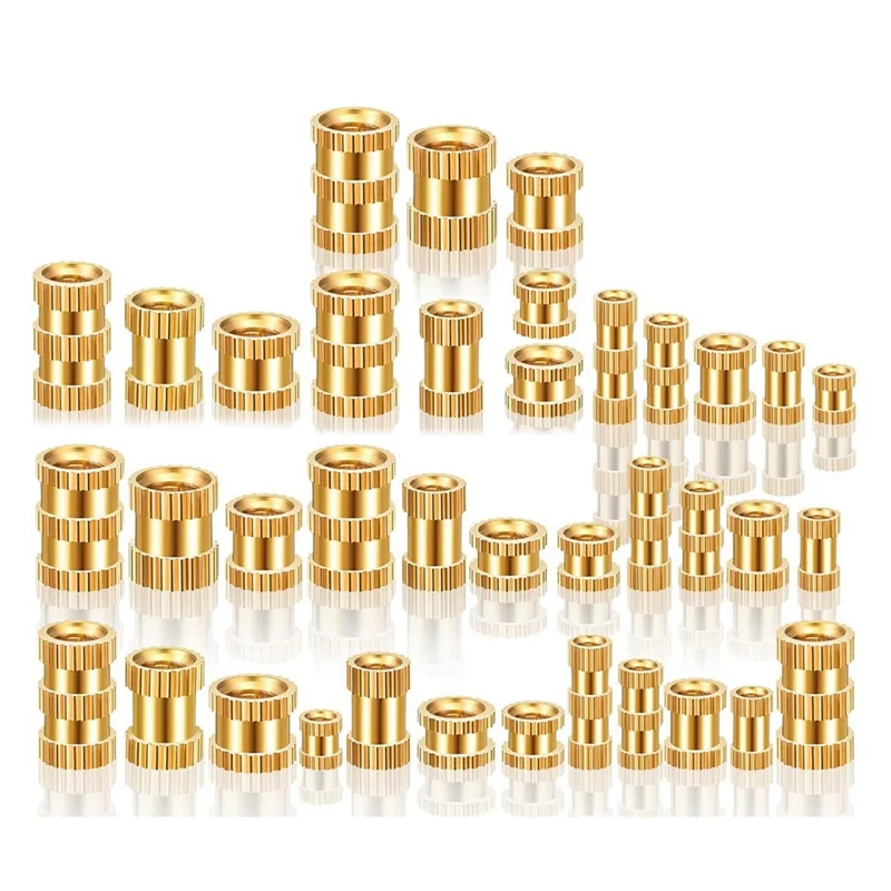 

High Quality-1000Pcs Threaded Inserts Brass Knurled Nuts Heat Set Insert Tool For Plastic Parts 3D Printing Injection Molding Pr