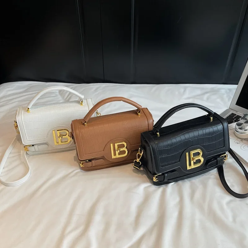 

Мода 2025! Роскошная сумка-тоут в корейском стиле — текстура камня, популярная в лето, плечо/кросболо, дизайнерская