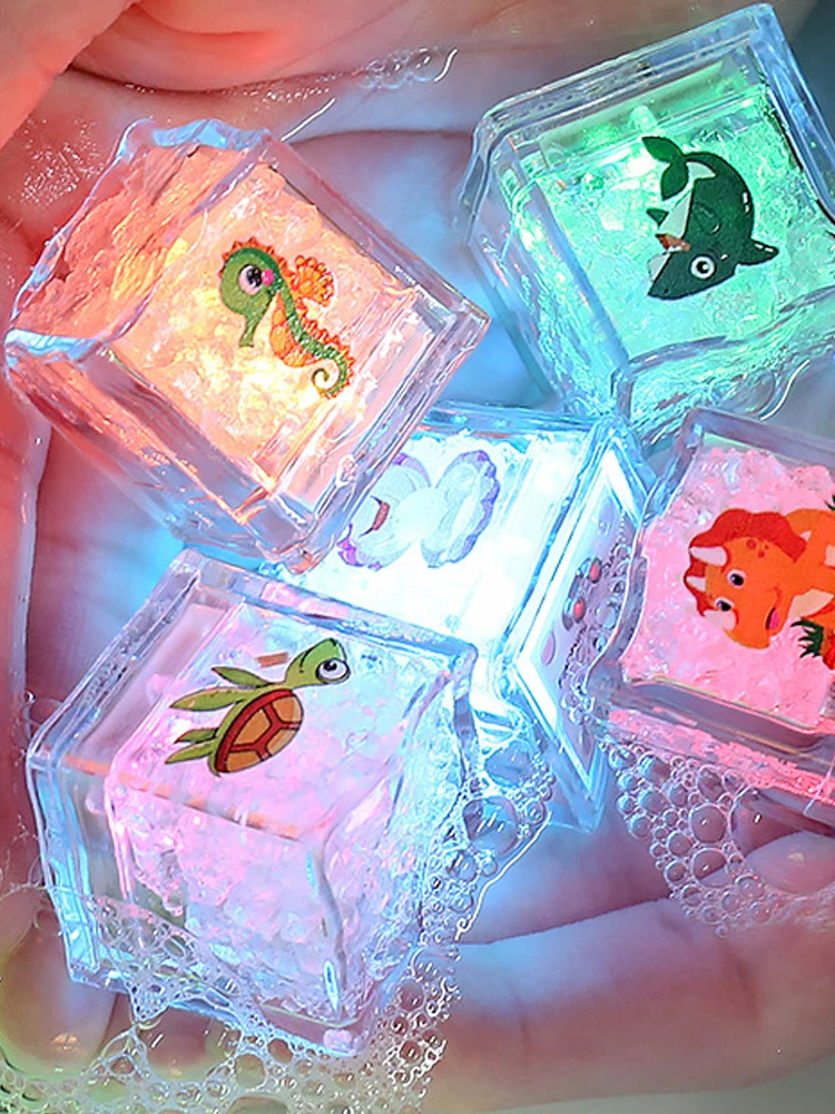 Jouets de bain pour bébé, baignoire lumineuse LED, lumières sous-marines colorées changeantes, jouets de bain pour garçons et filles, cadeau d'anniversaire