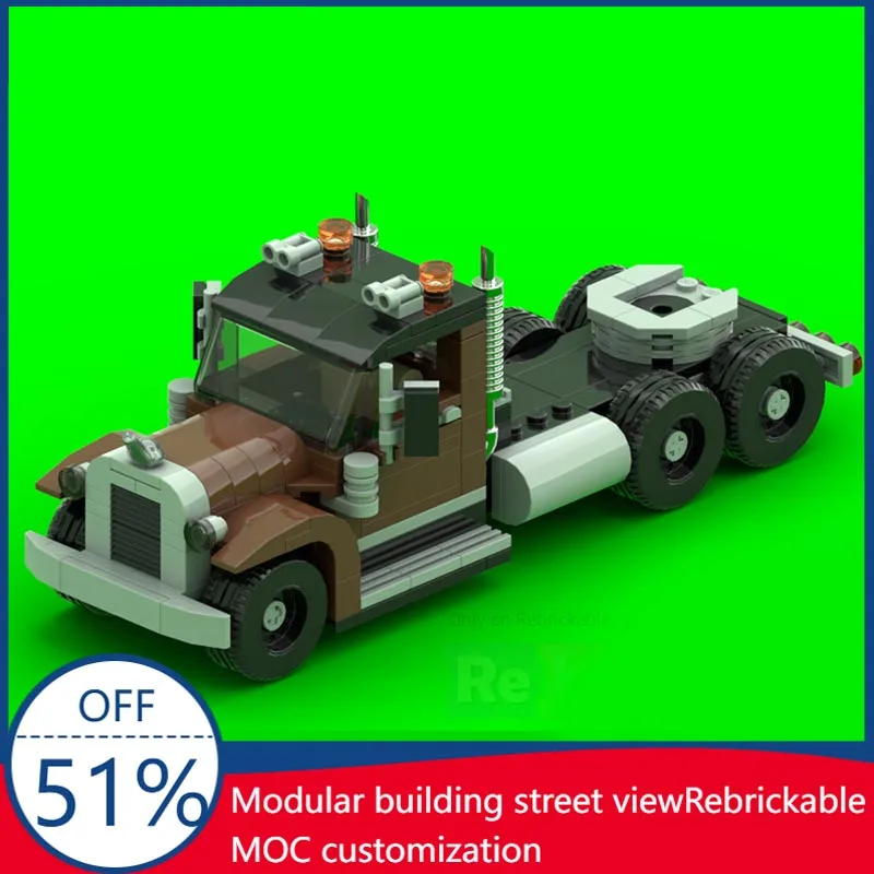 226pcs-kenworth-524-semi-truck-moc-modify-model-custom-blocks-diy-assembly-educational-toy-vehicle-fans-display-festival-gifts