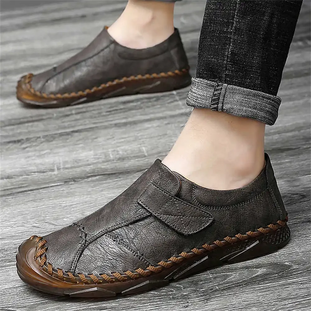 Size 43 Calf Leather Sneakers Men 46 Casual Walk Wide Fit Shoes Sport Lowest Price Order Sneackers Loafer'lar Tenisse