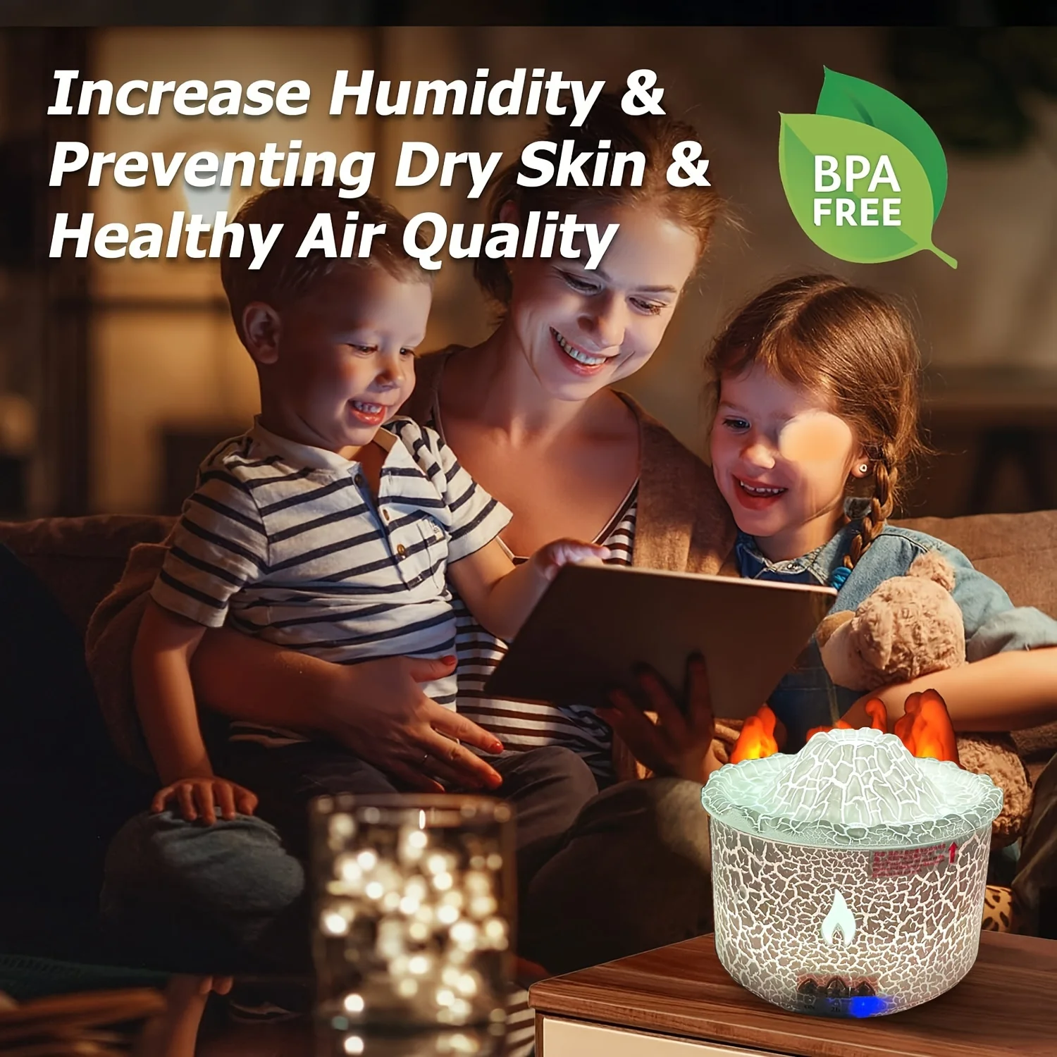 Zapachowy olejek eteryczny dyfuzor 300 ML wulkan i płomień nawilżacz dają 2.11 uncji kolekcja hotelowa olejków eterycznych 7 kolorów światła