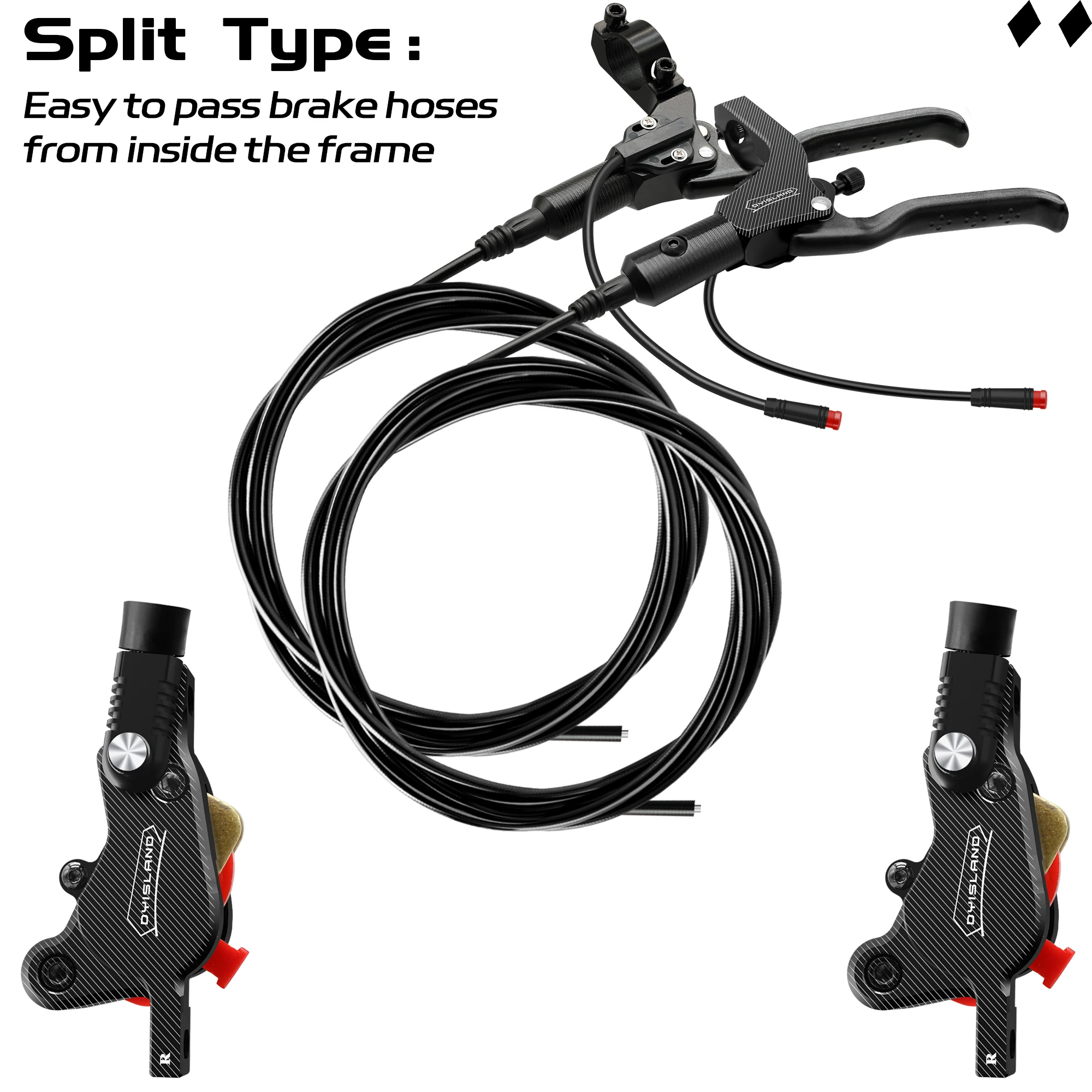 DYISLAND LD210 Elektroroller Hydraulische Scheibenbremse 2-PIN Stromabschaltung E-Scooter Bremse für Kukirin KUGOO Dualtron Kaabo Mantis – Detail 23