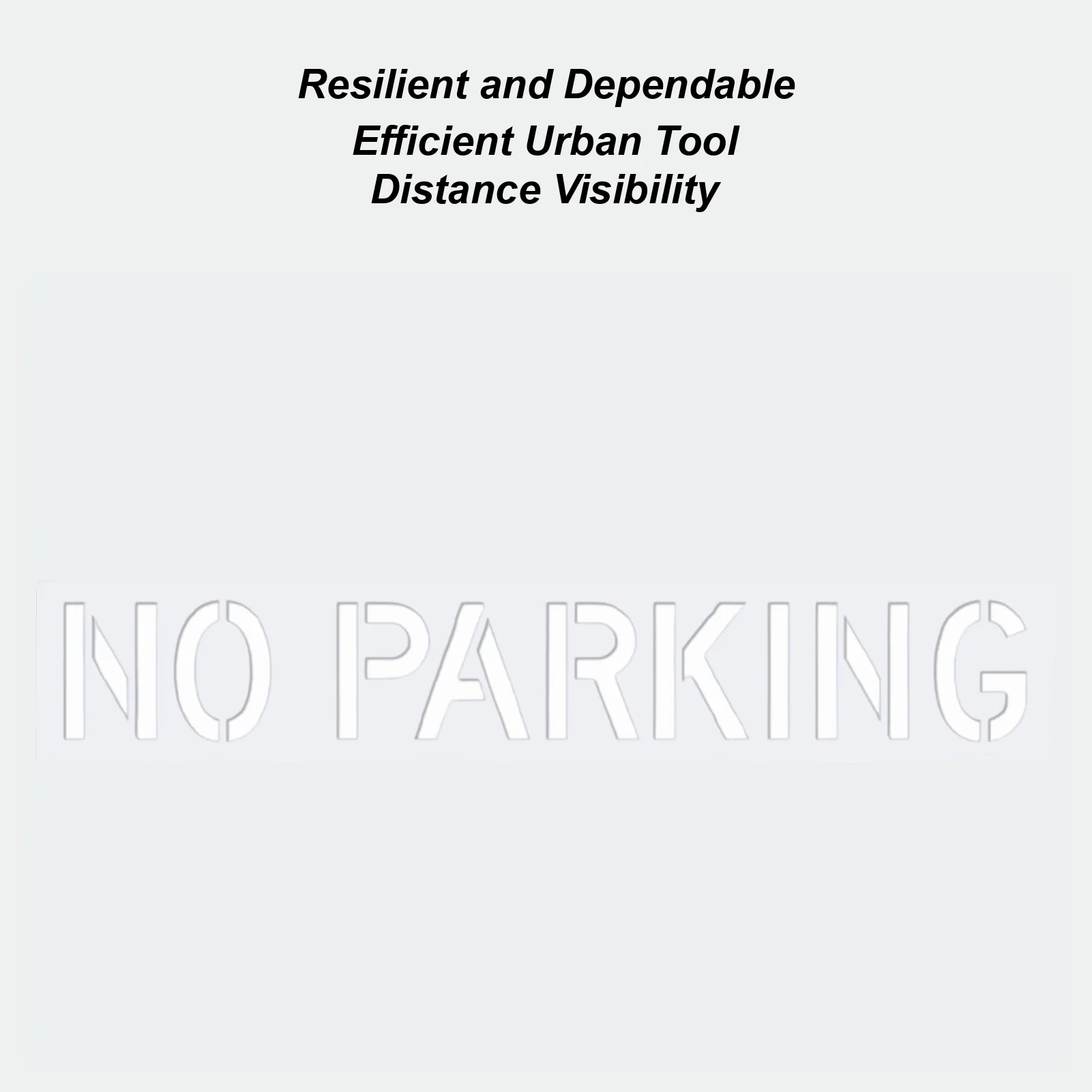 No Parking Stencil Legible Marking Template Silicone Parking Lot Paint Template For Pavement Asphalt Sidewalk Concrete Curb