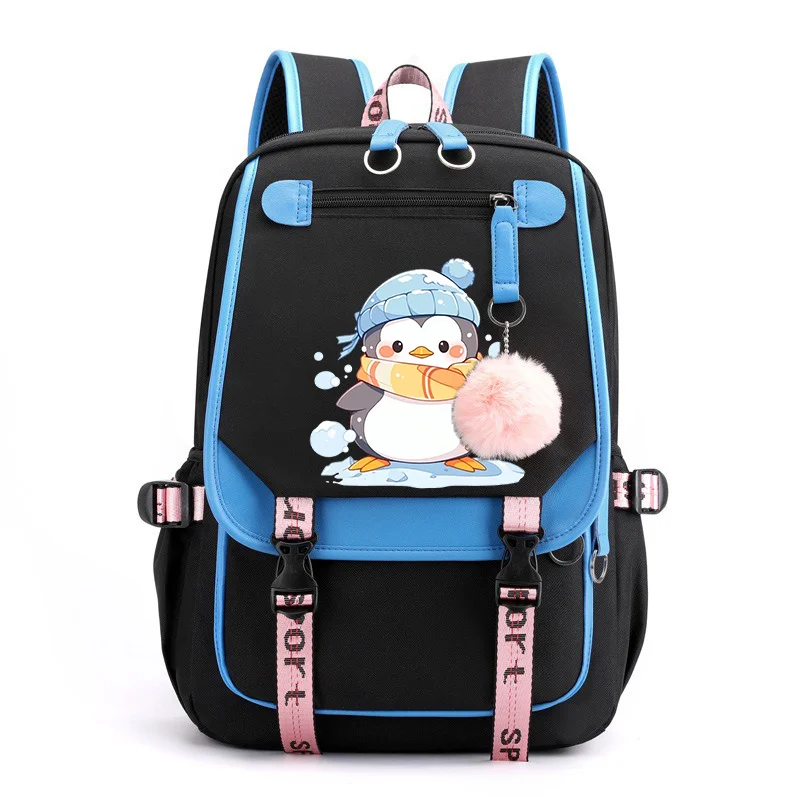 Women's Large Capacity Backpack Color Block Design Leisure Travel Computer Student Bag Stylish Practical Versatile