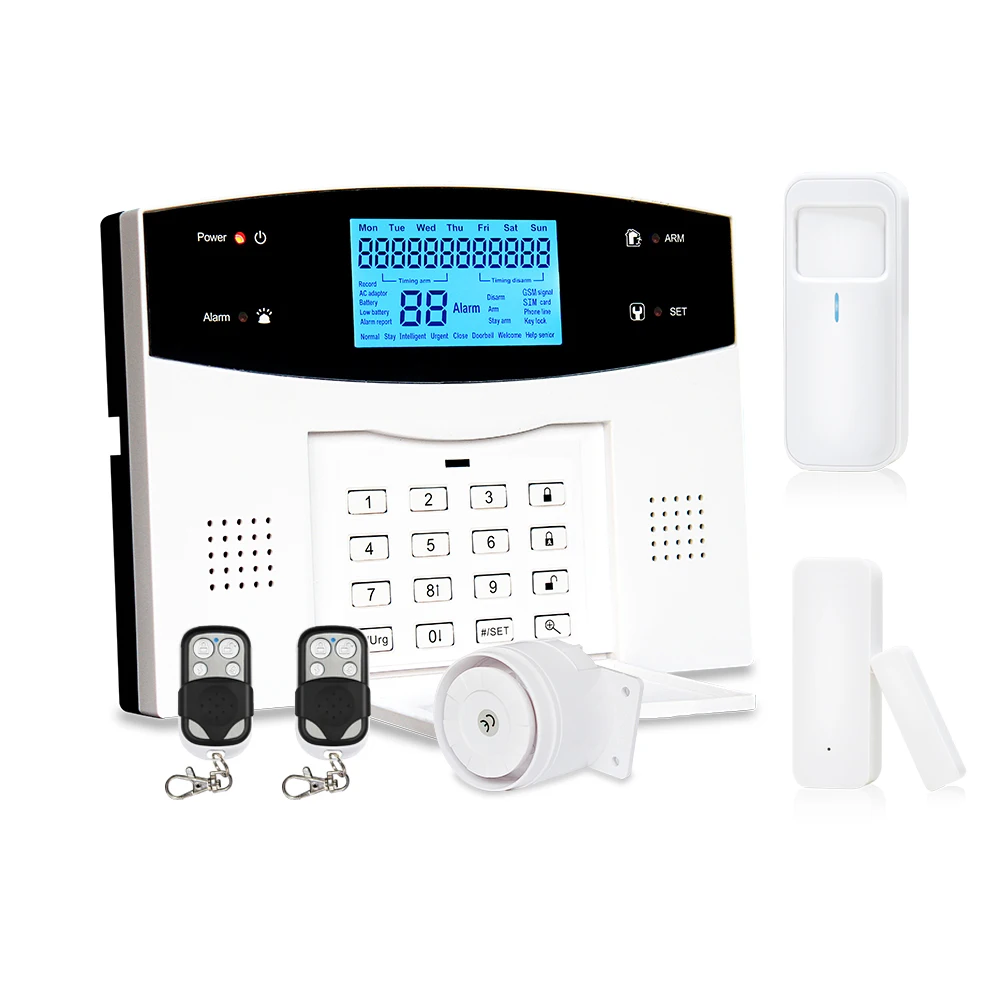 

Tuya Wifi PSTN Alarm Panel App Control Wireless GSM Home Burglar Security Alarm System