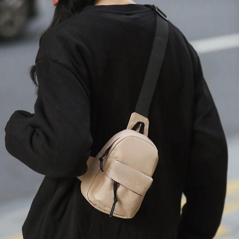 1pcs mini crossbody bag Women\'s casual sports mobile phone bag men\'s shoulder small span bag fashion chest bag