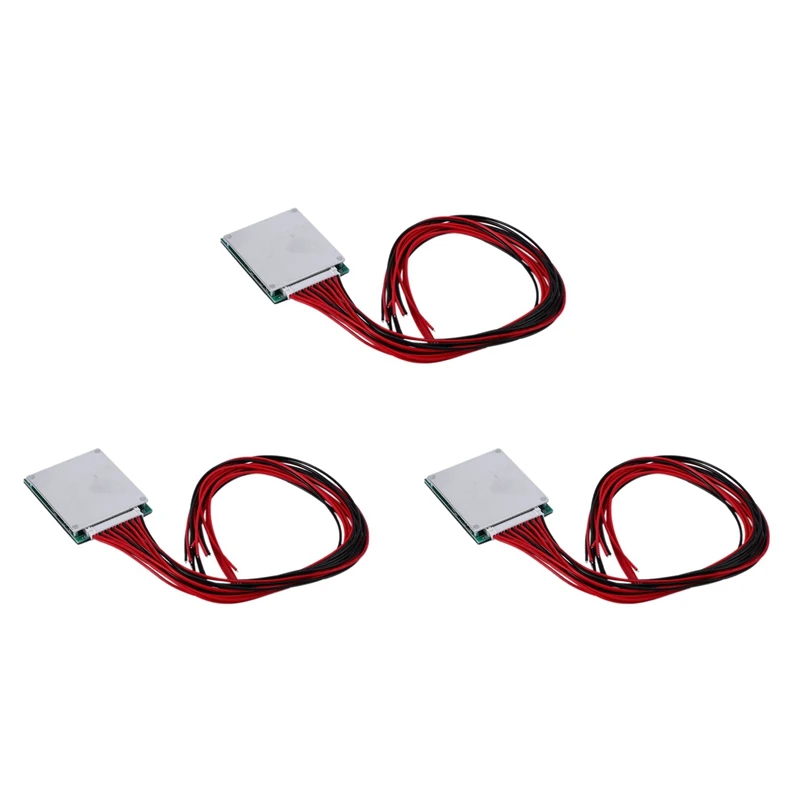 

3X 16S 60V 20A Li-Ion Lithium 18650 Battery BMS PCB Protection Board With Balance For E-Bike Escooter