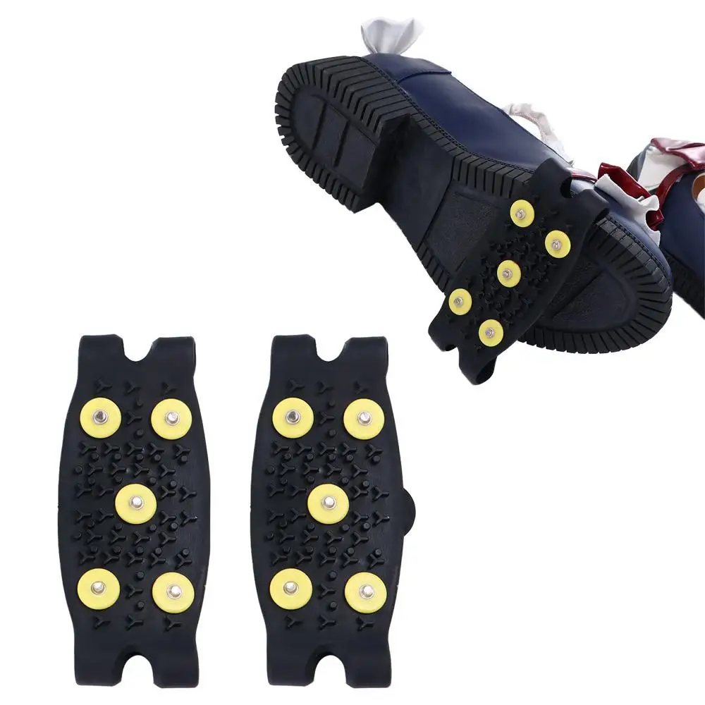 Snow Crampon Cleats Anti-slip Winter Silica gel Antiskid Shoe Cover Shoes Spikes Covers Shoes Grips Anti Slip Ice Gripper