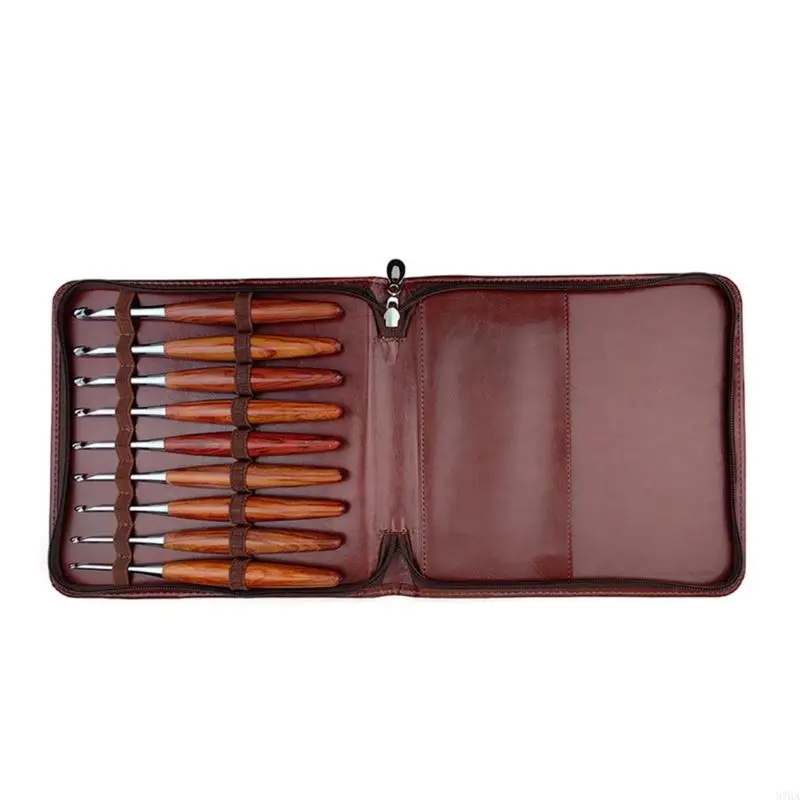 

9Pcs Ergonomic Crochet Hook for Beginner Crochet Hobbyist Weaving Crocheting Handle Crochet Hook Needle 3.5mm-8.0mm 87HA