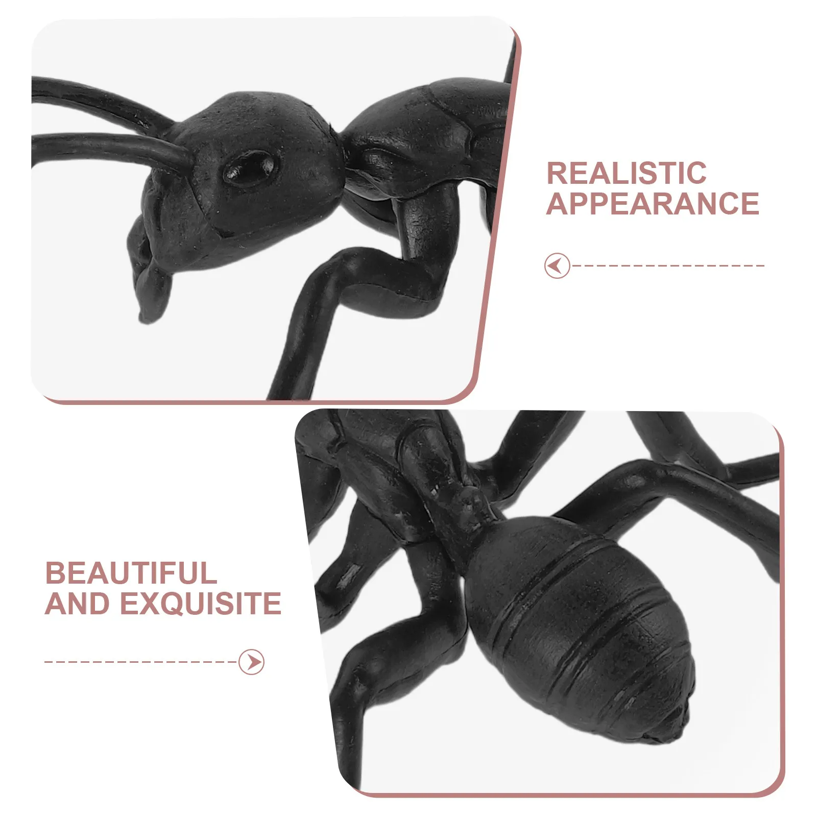 Large Realistic Ants Sculptures Outdoor Garden Yard Decoration Lifelike Insect Figures Prank Jokes Party Supplies