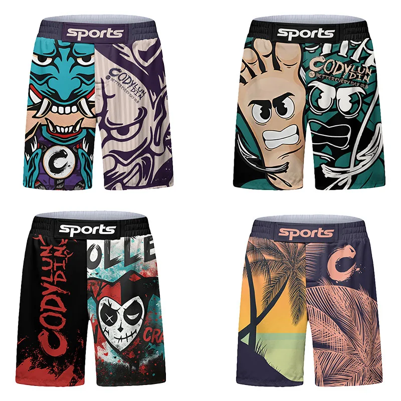 

Cody Lundin, новая спортивная одежда для бокса, мужские тренировочные шорты для кикбоксинга, ММА, шорты для борьбы Bjj, джиу-джитсу, шорты для борьбы