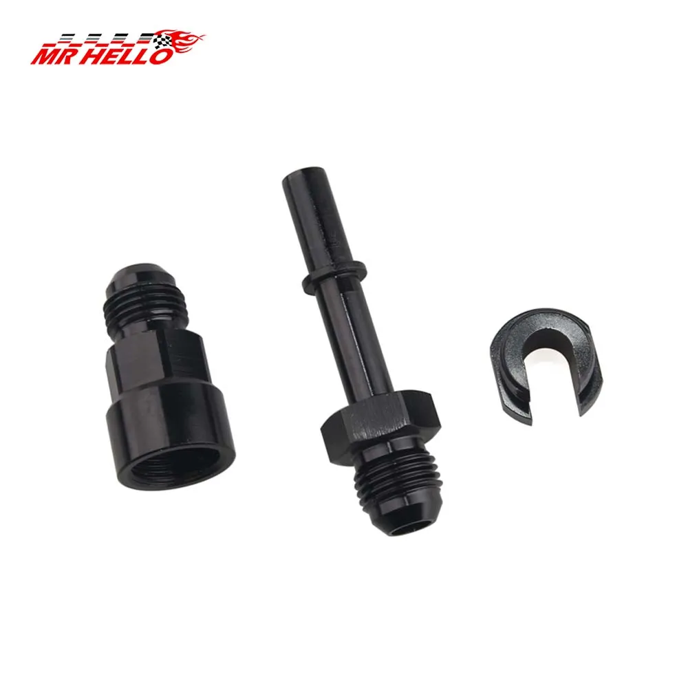 Aluminum Fuel Line EFI Adapter Fitting 6AN AN6 AN-6 Male to 3/8