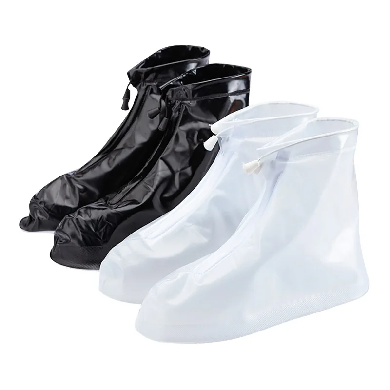 

Men Women Shoes Covers for Rain Flats Ankle Boots Cover PVC Reusable Non-slip Cover for Shoes with Internal Waterproof Layer