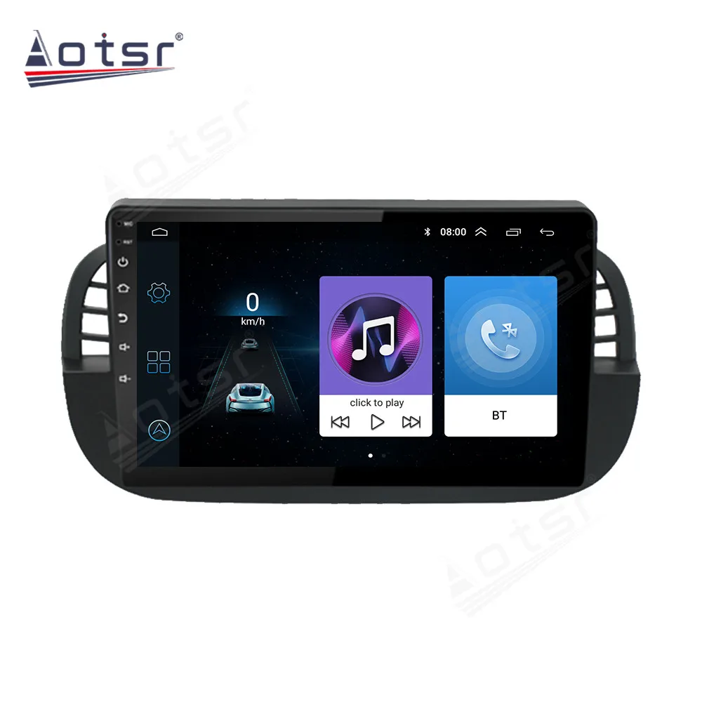 12.3 Inch Carplay Android 13 For Fiat 500 GPS Navigation Car Radio HD Touch Screen Multimedia Auto Stereo Car Accessories