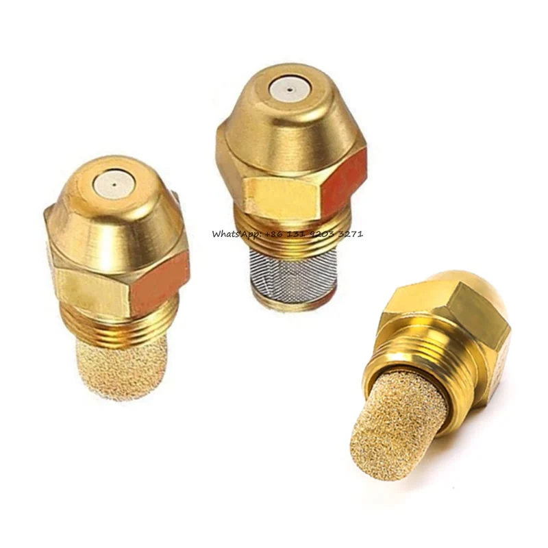 60 degree replacement Oil Nozzle,Brass Diesel Methanol Atomization Spray head waste oil fuel injection Atomized spray jet