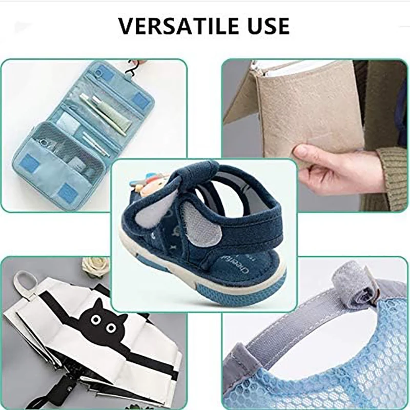 5Meters/Lot Sew on Hook and Loop Tape Non-Adhesive Fastener Tape 16/20/25/30/38/50mm Nylon Strips Fabric Tape DIY Crafts