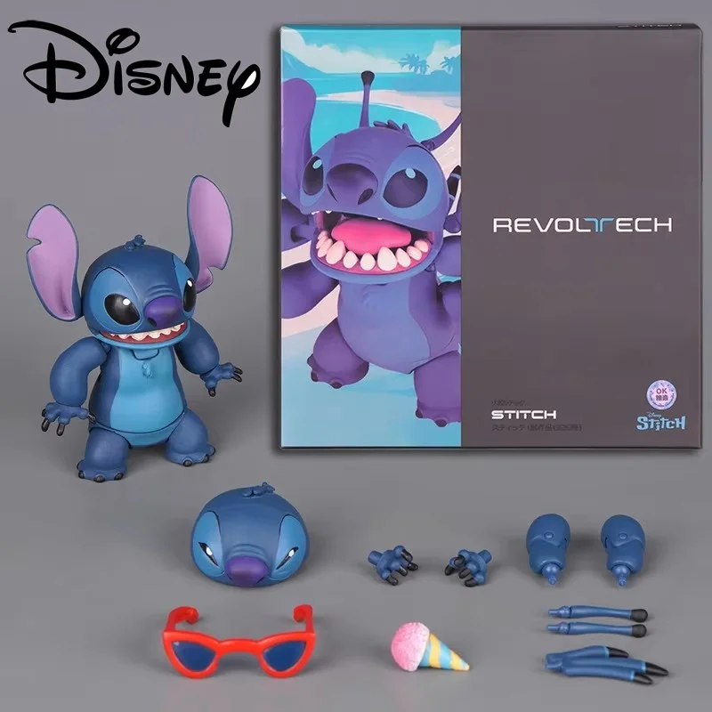 

New Ko Domestic Mountain Mouth Style Stitch Toy Collectible Action Figure Handmade Customizable Art Model Doll Toy Gifts