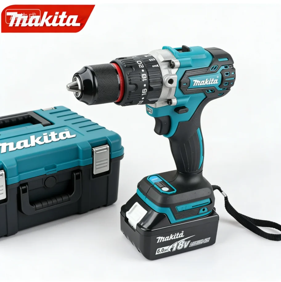 

MAKITA Battery DHP487 18V LXT Brushless Cordless Impact Drill Motor Compact Hammer Driver Rechargeable Screwdriver Power Tools