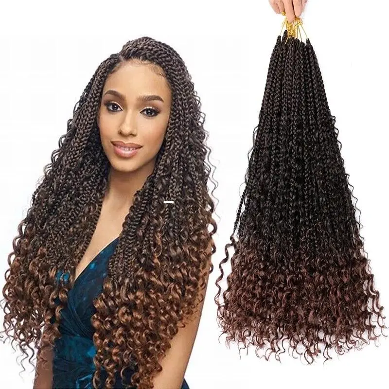 Chemical fiber wig air three-strand braid flying crochet braid