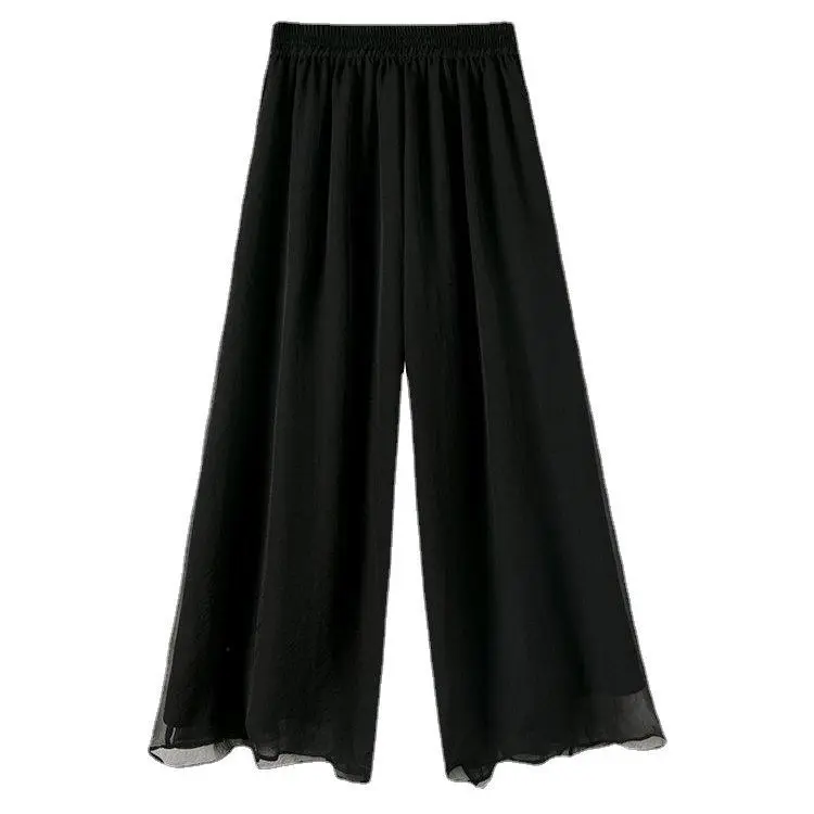 Women's Casual Pants Loose Chiffon Thin Office Lady Fashion New Arrival Trendy Comfortable