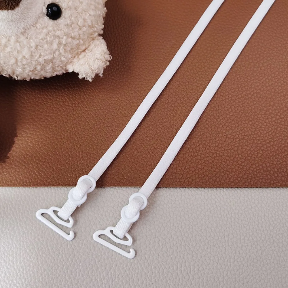 1 Pair Slim Strap Non-Slip Bra Strap Ultra Thin Seamless Invisible Bra Strap Adjustable Elastic Strap Shoulder Strap
